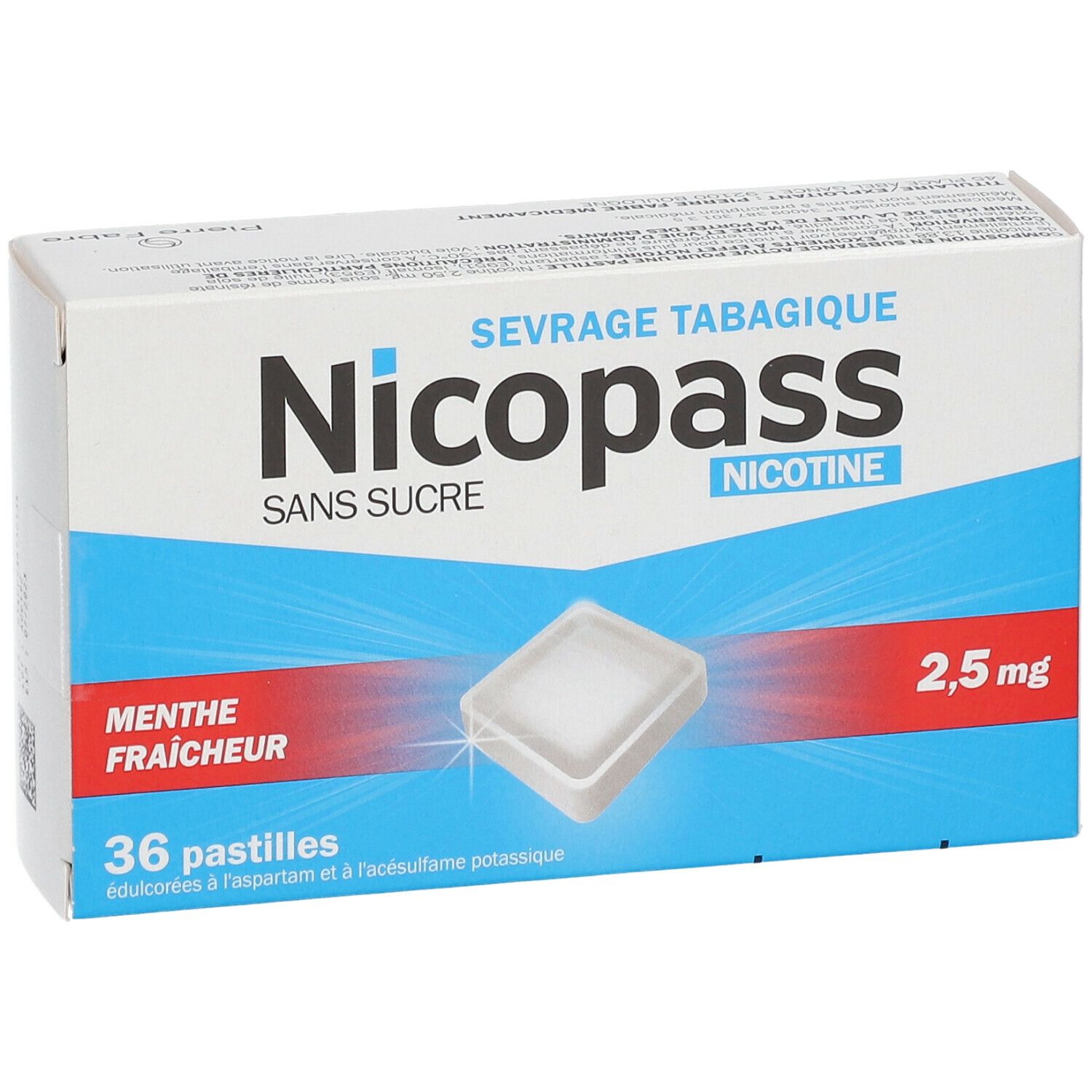 Nicopass® Menthe fraicheur s/s 2,5 mg