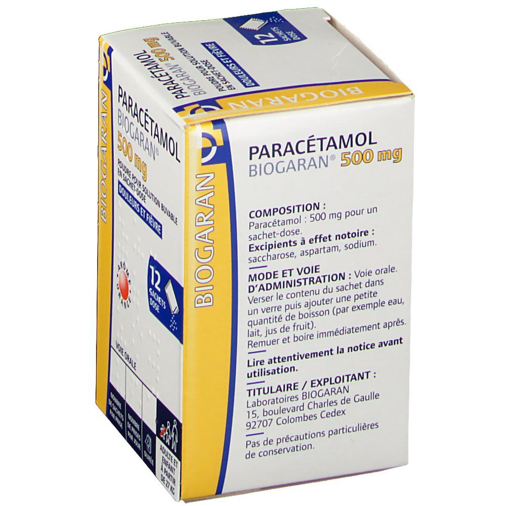 Paracétamol Biogaran® 500 mg