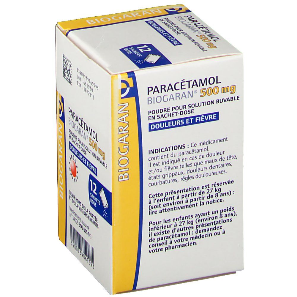 Paracétamol Biogaran® 500 mg