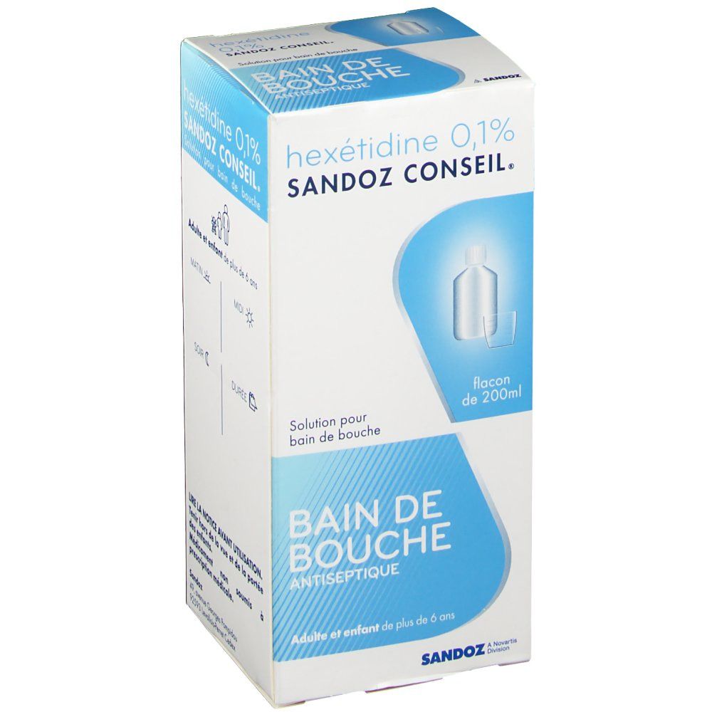 Hexetidine Sandoz Conseil® 0,1%