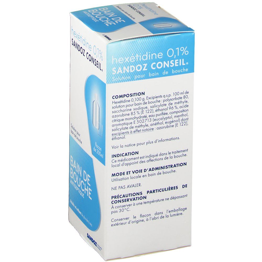 Hexetidine Sandoz Conseil® 0,1%