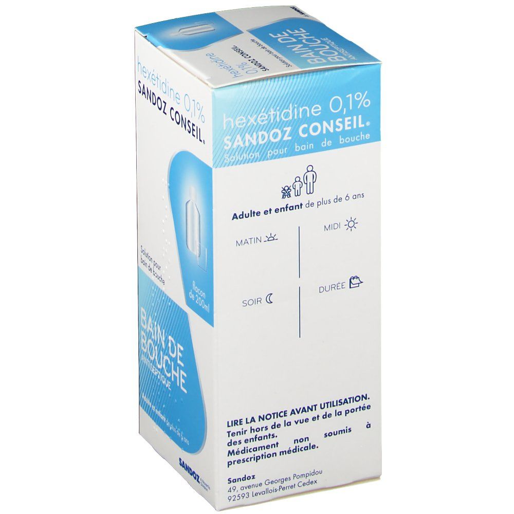 Hexetidine Sandoz Conseil® 0,1%
