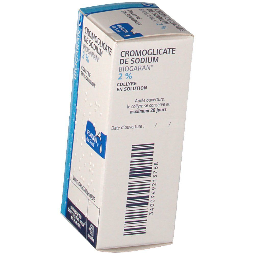 Cromoglicate de Sodium Biogaran® 2%