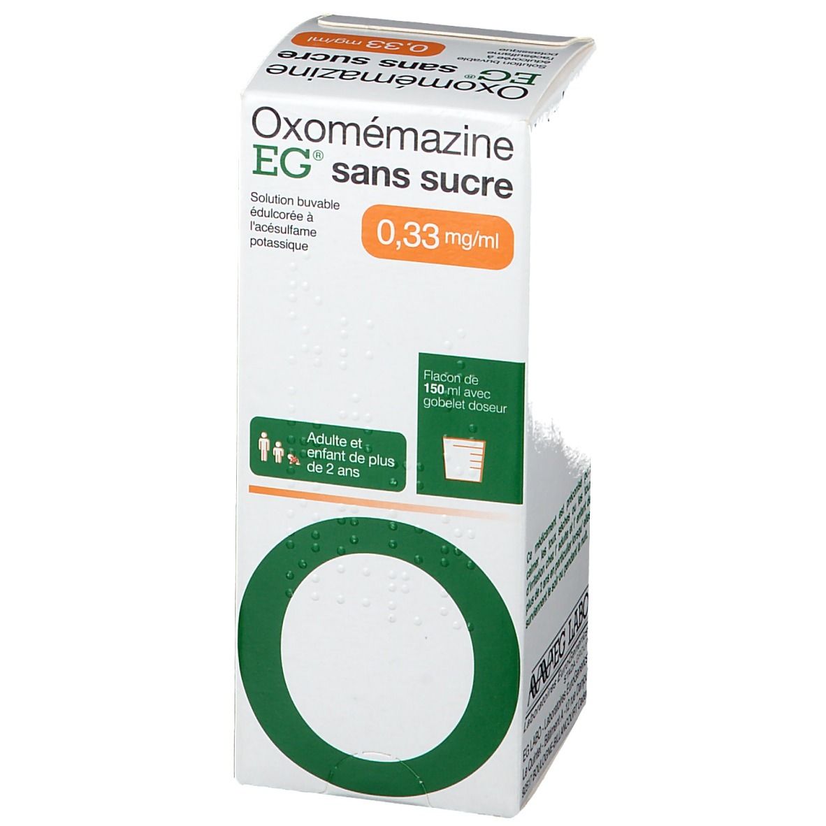 Oxomémazine EG® sans sucre 0,33 mg/ml