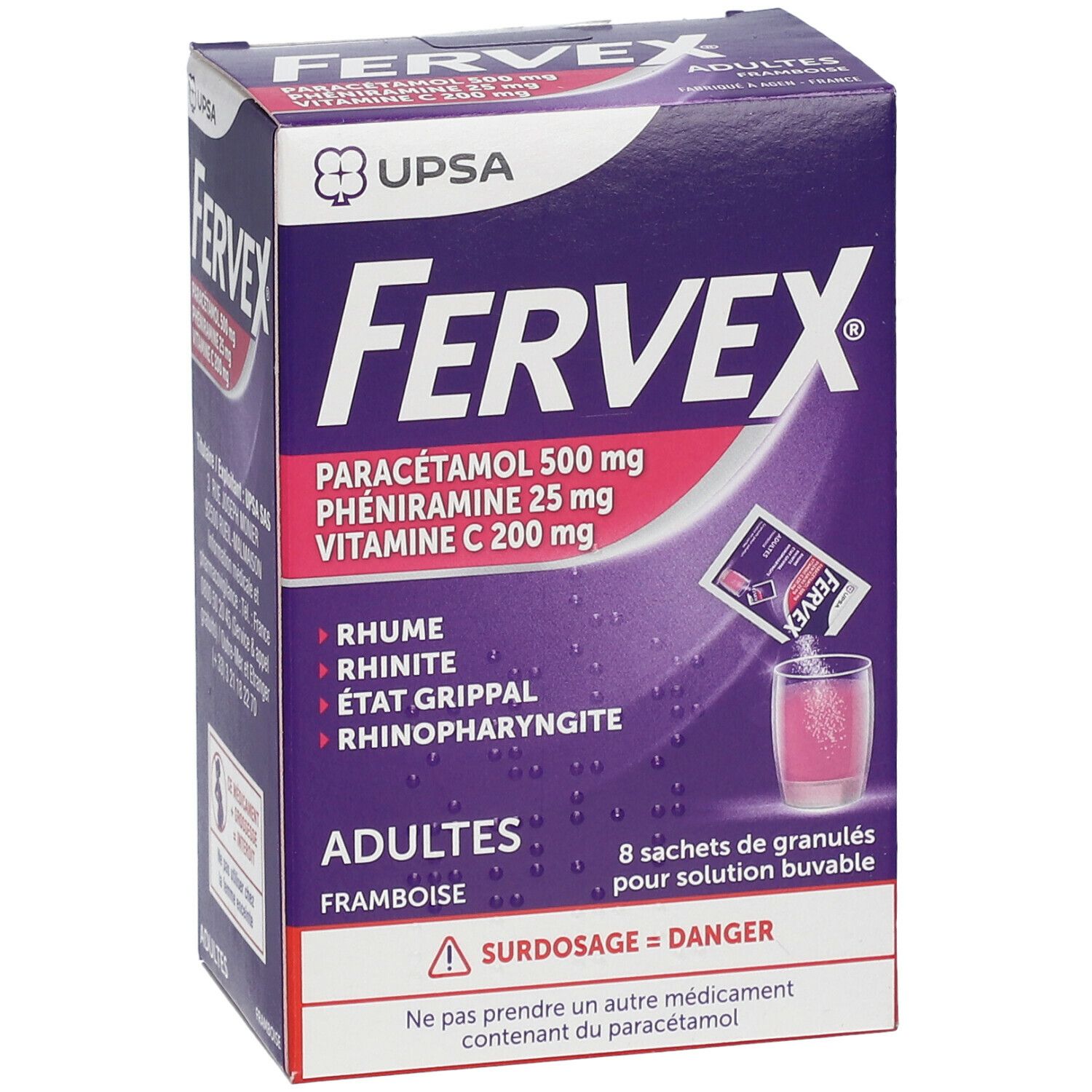 FERVEX Adultes Framboise - Sachet