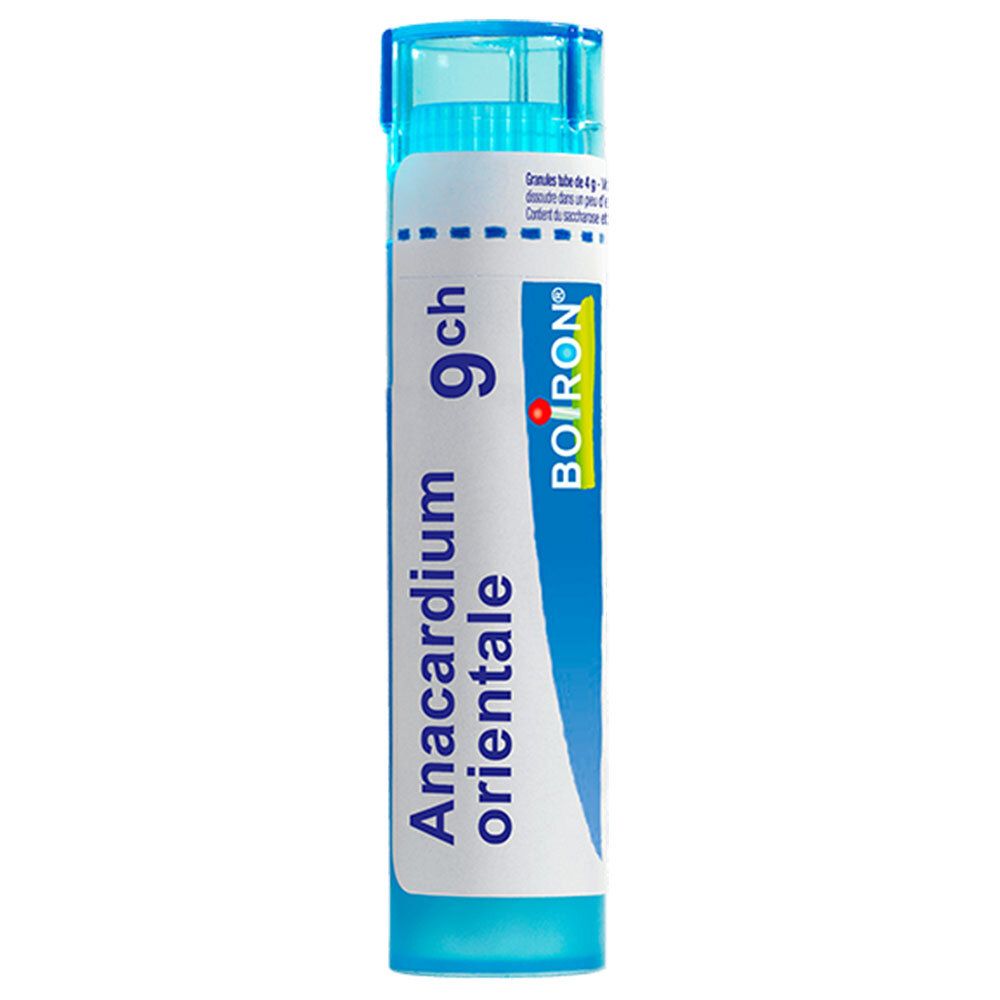 Tube de granules Boiron Anacardium Orientale 9 ch.