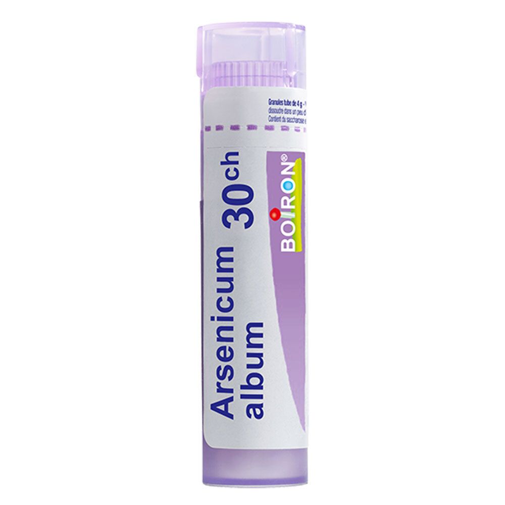 Tube de granules Boiron Arsenicum album 30 ch.