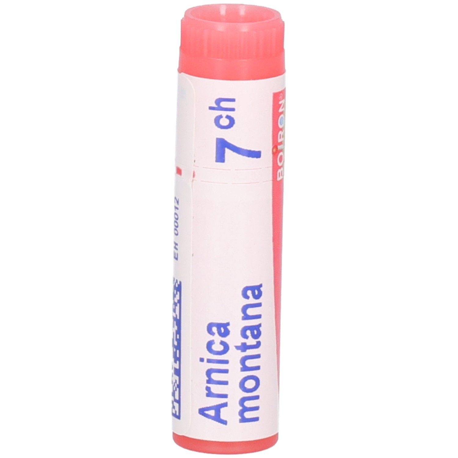 Tube de globules Arnica montana 7 ch avec bouchon rose.