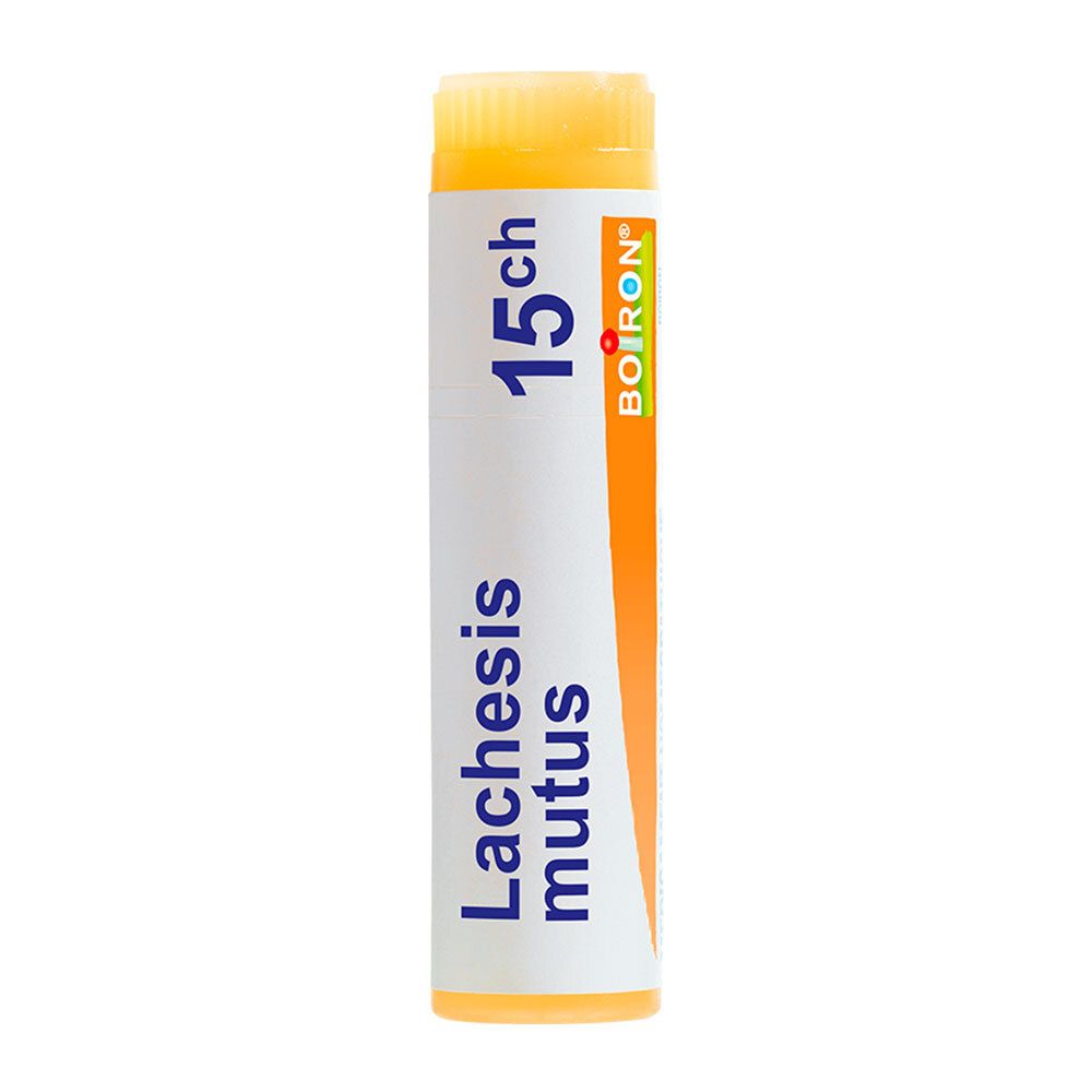 Tube de globules Boiron Lachesis mutus 15 ch.