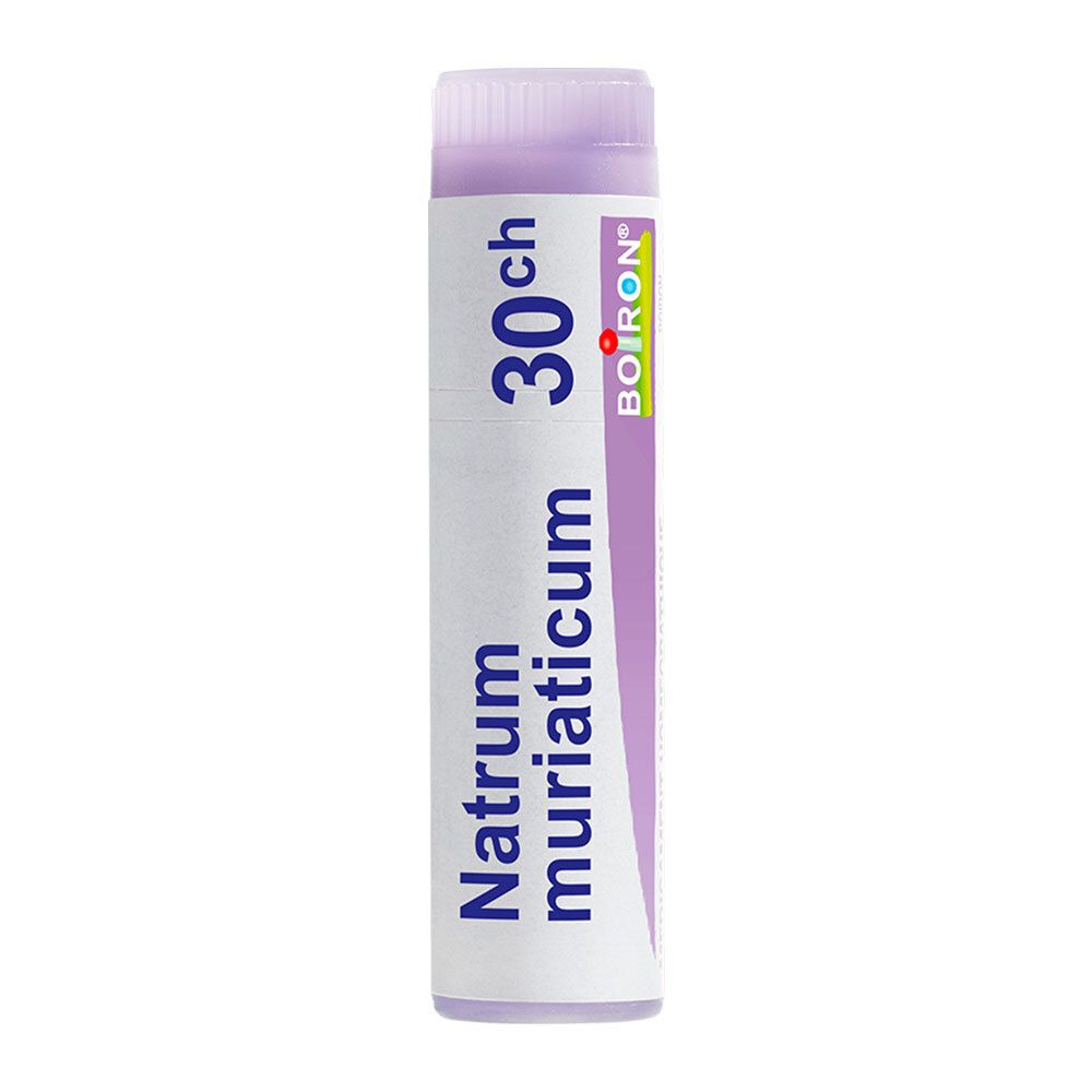 Tube de globules Boiron Natrum muriaticum 30 ch.