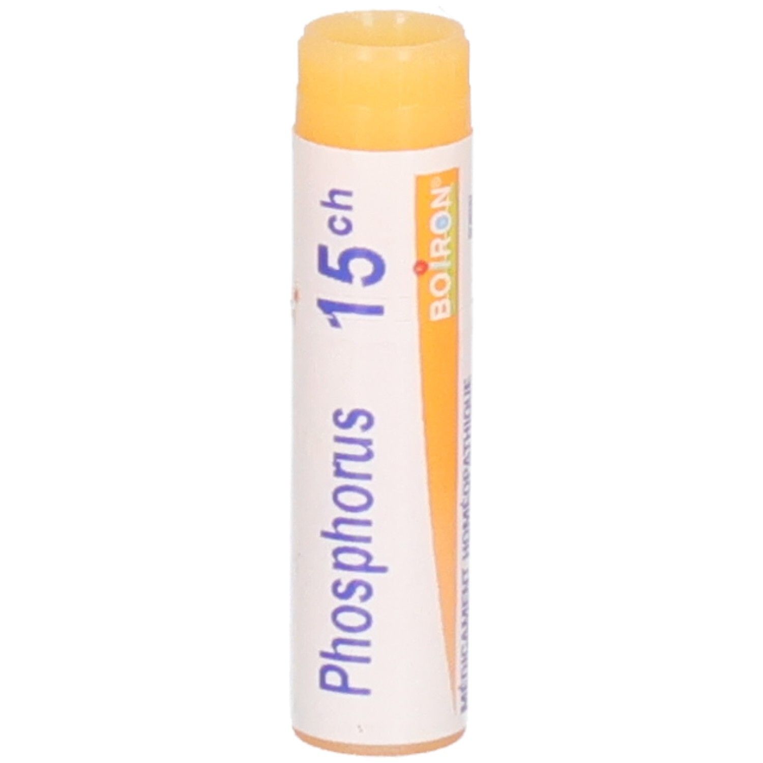 Tube Boiron Phosphorus 15 ch avec logo et étiquette Boiron.
