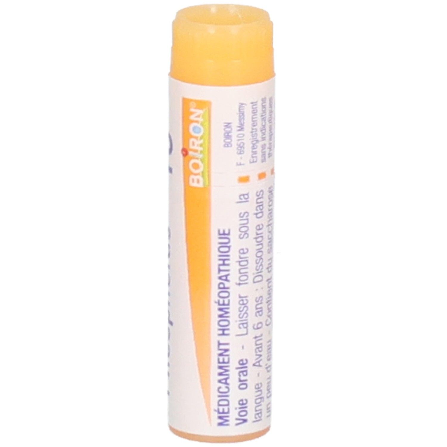 Tube Boiron Phosphorus 15 ch avec étiquette latérale et logo.