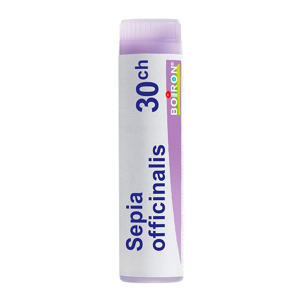 Tube de globules Boiron Sepia officinalis 30 ch.