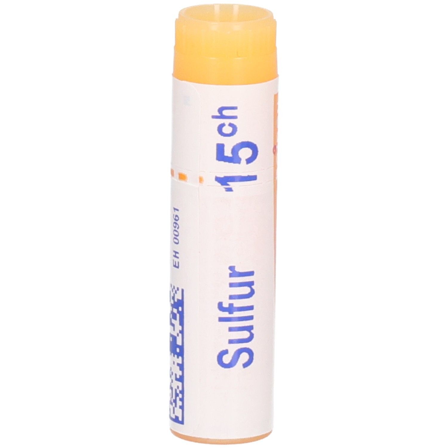 Un tube unique étiqueté "Sulfur 15 ch".