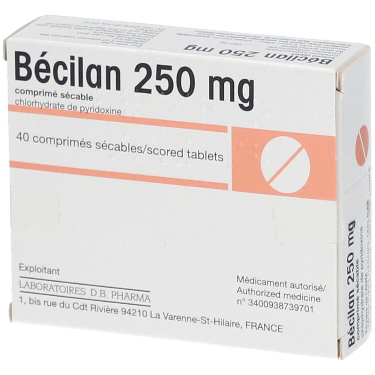 D.B. Pharma Bécilan 250 mg