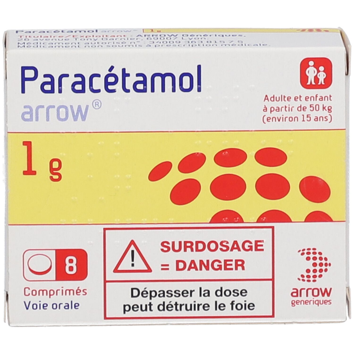 Arrow® Paracéamol 1 g