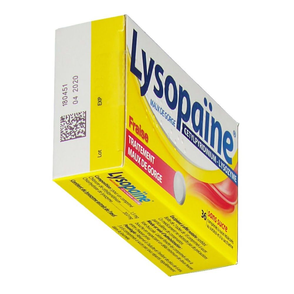 Lysopaïne® Maux de gorge Gout fraise