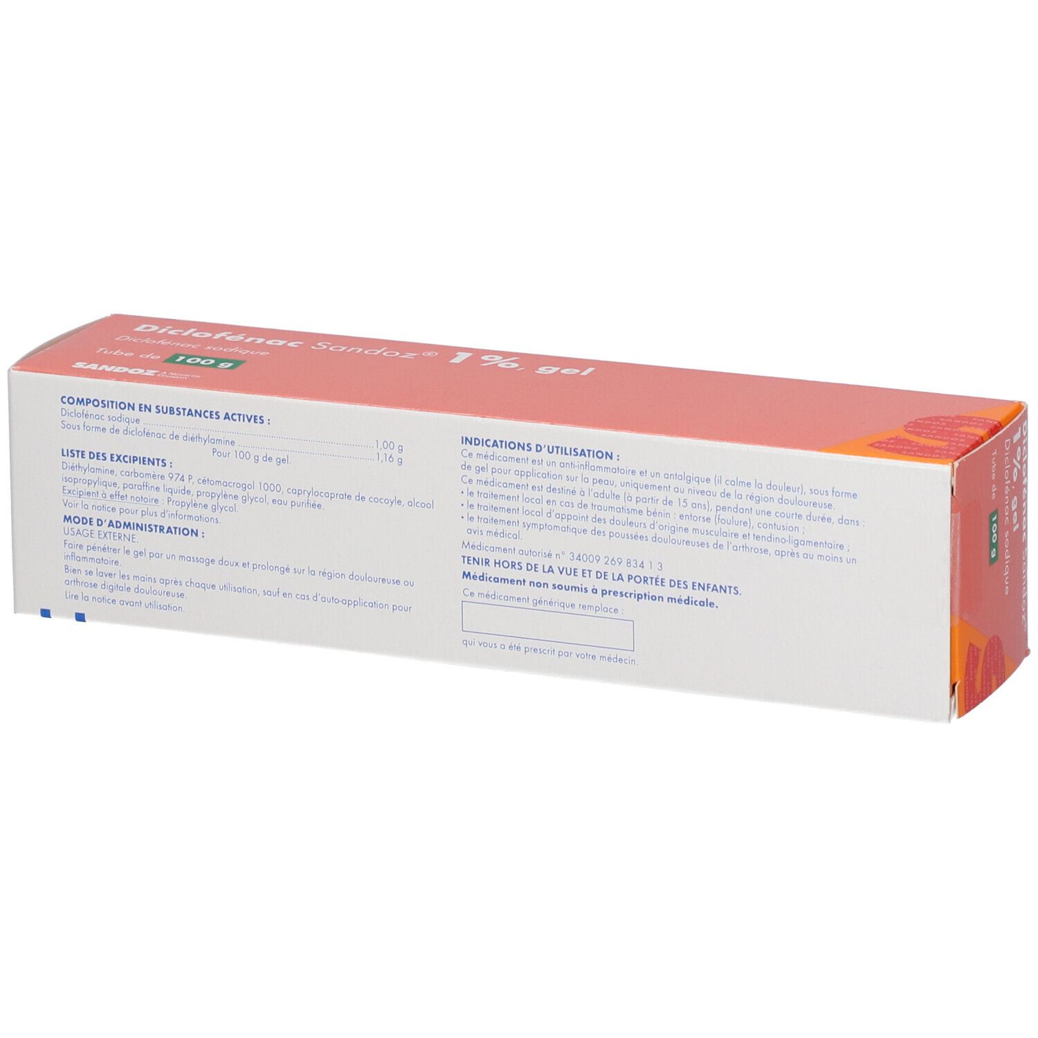 Diclofénac Sandoz® 1% gel