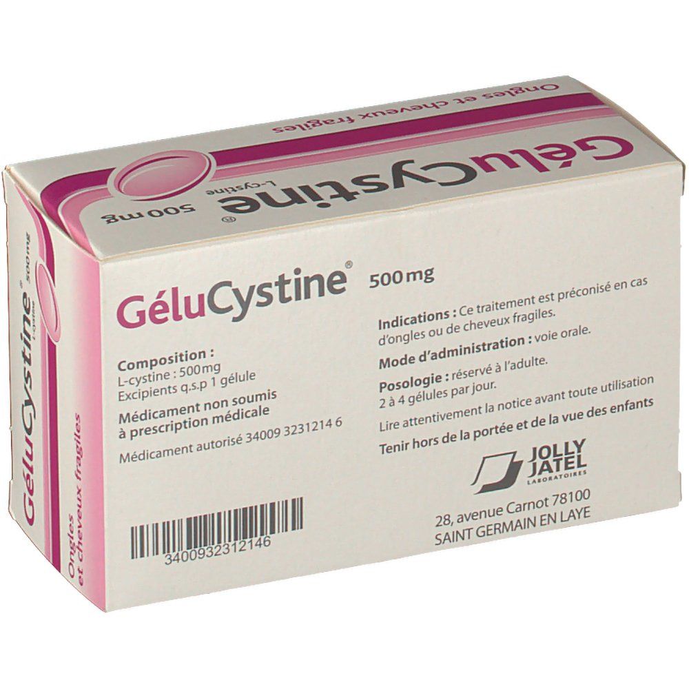 GéluCystine 500 mg 60 pc(s) - Redcare Pharmacie