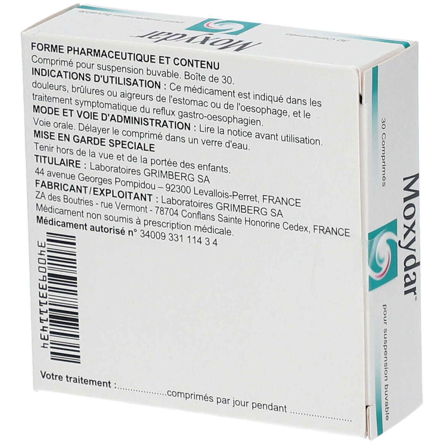 Moxydar® 30 pc(s) - Redcare Pharmacie