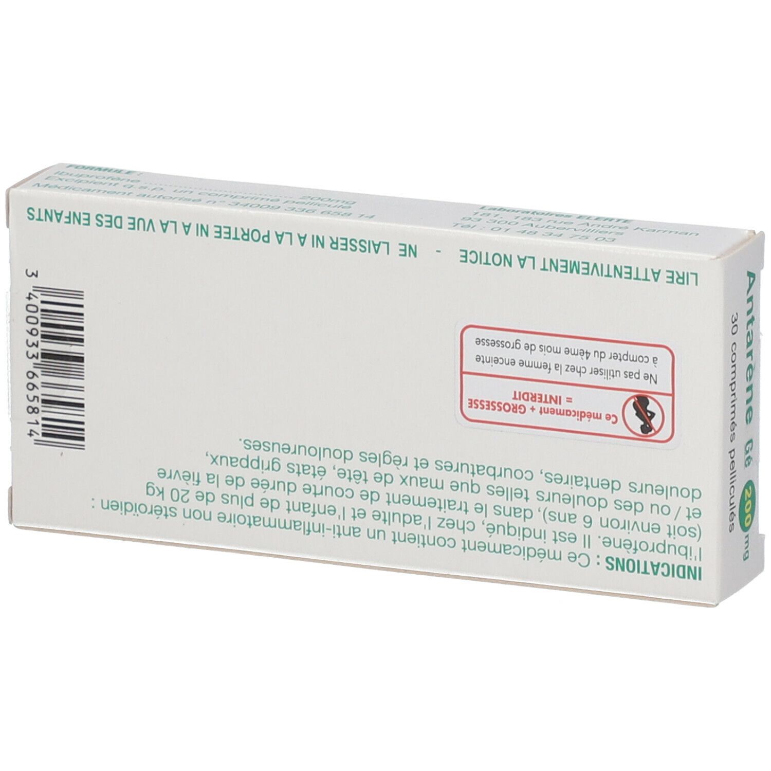 Antarène Gé 200 mg