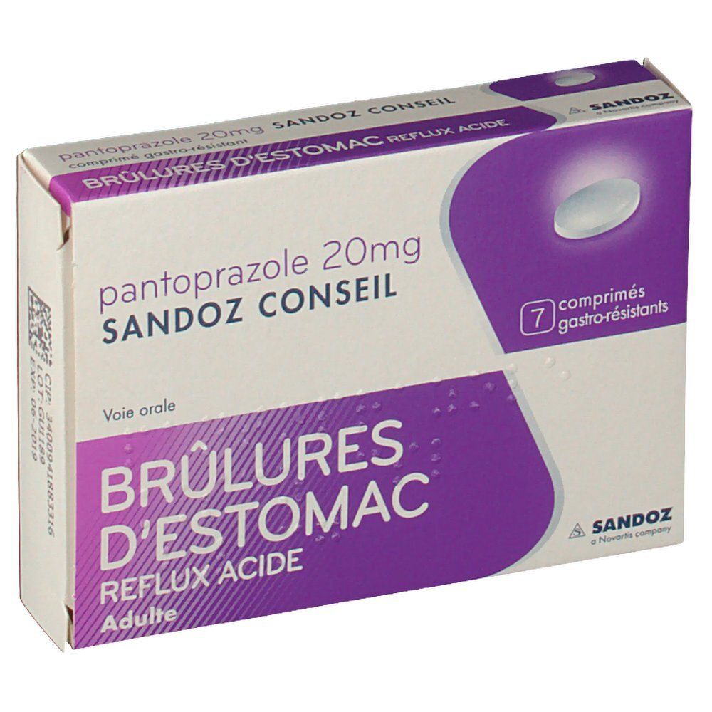 Sandoz pantoprazole 20 mg