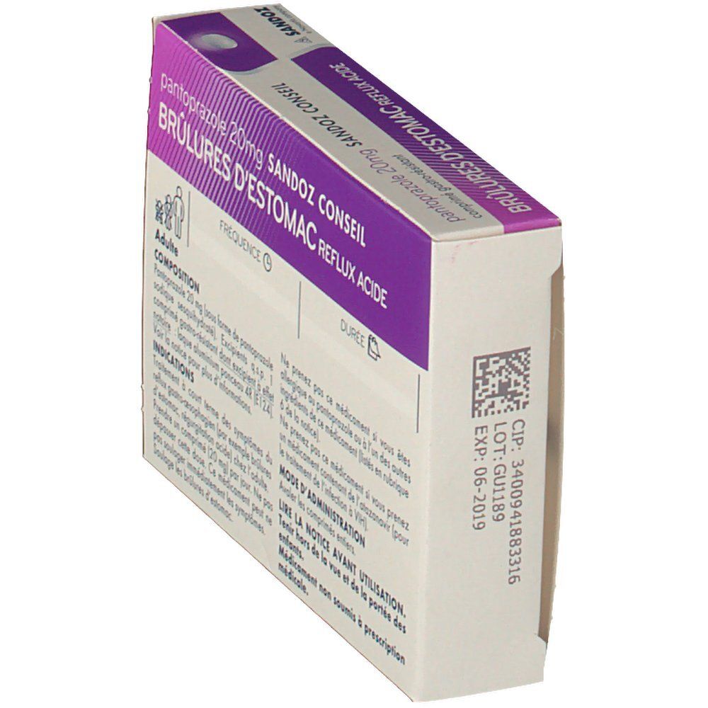 Sandoz pantoprazole 20 mg