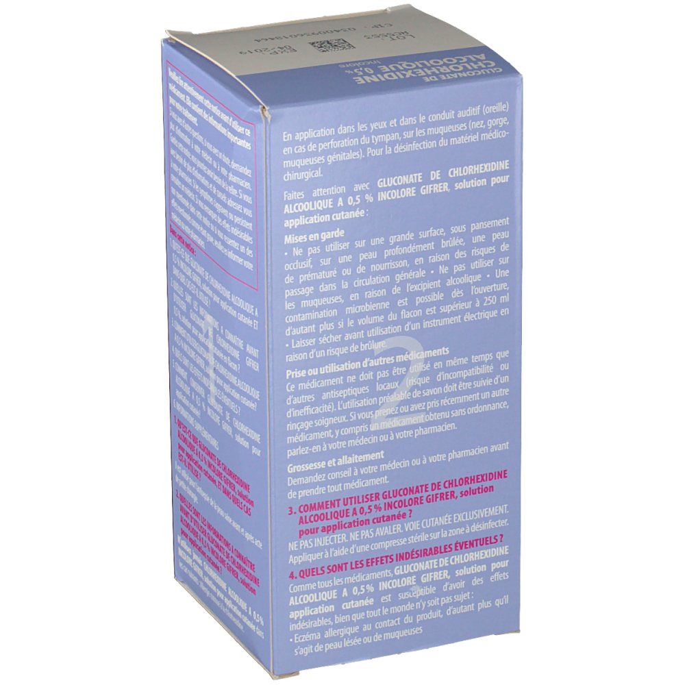 Gifrer Gluconate de Chlorhexidine Alcoolique 0.5%
