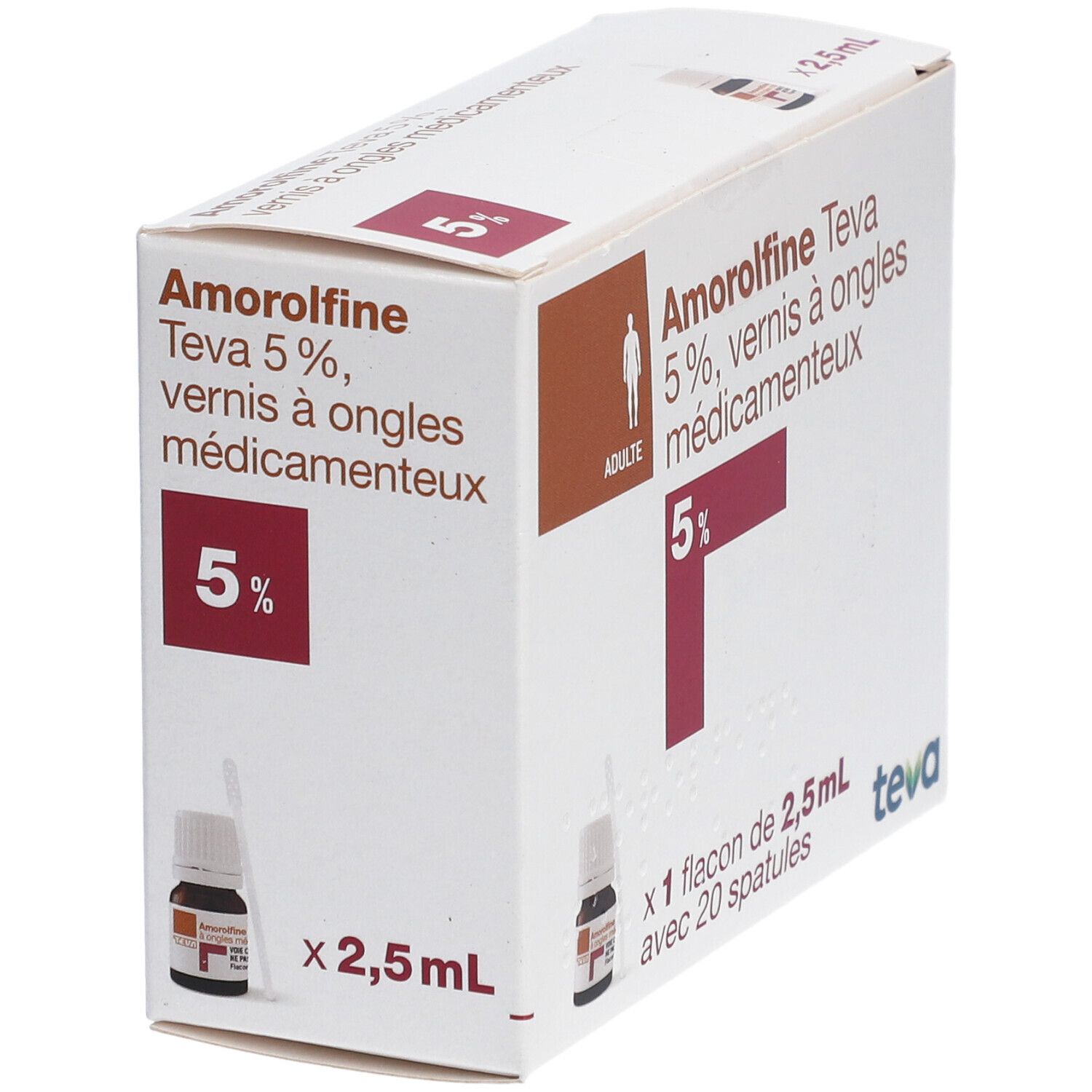 Teva Amorolfine 5% Vernis à ongles médicamenteux