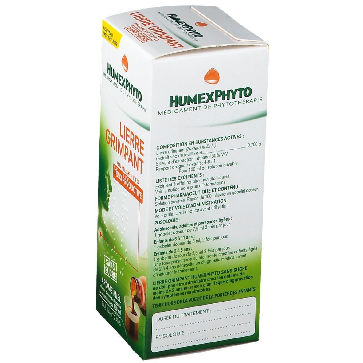 HumexPhyto Lierre Grimpant Sirop Sans Sucre