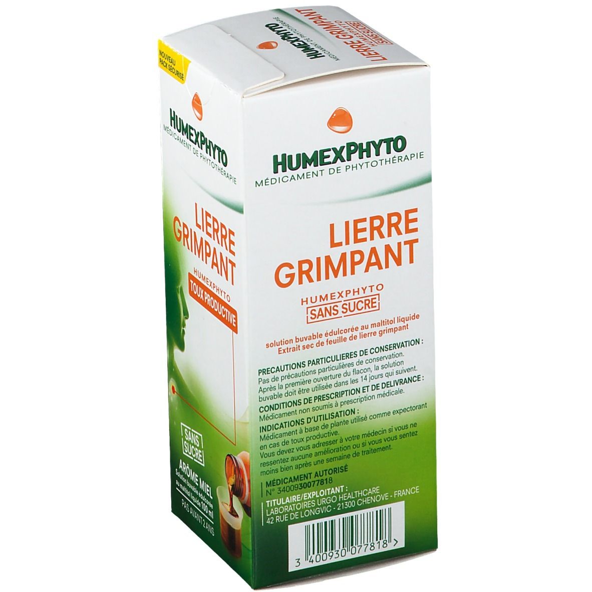HumexPhyto Lierre Grimpant Sirop Sans Sucre