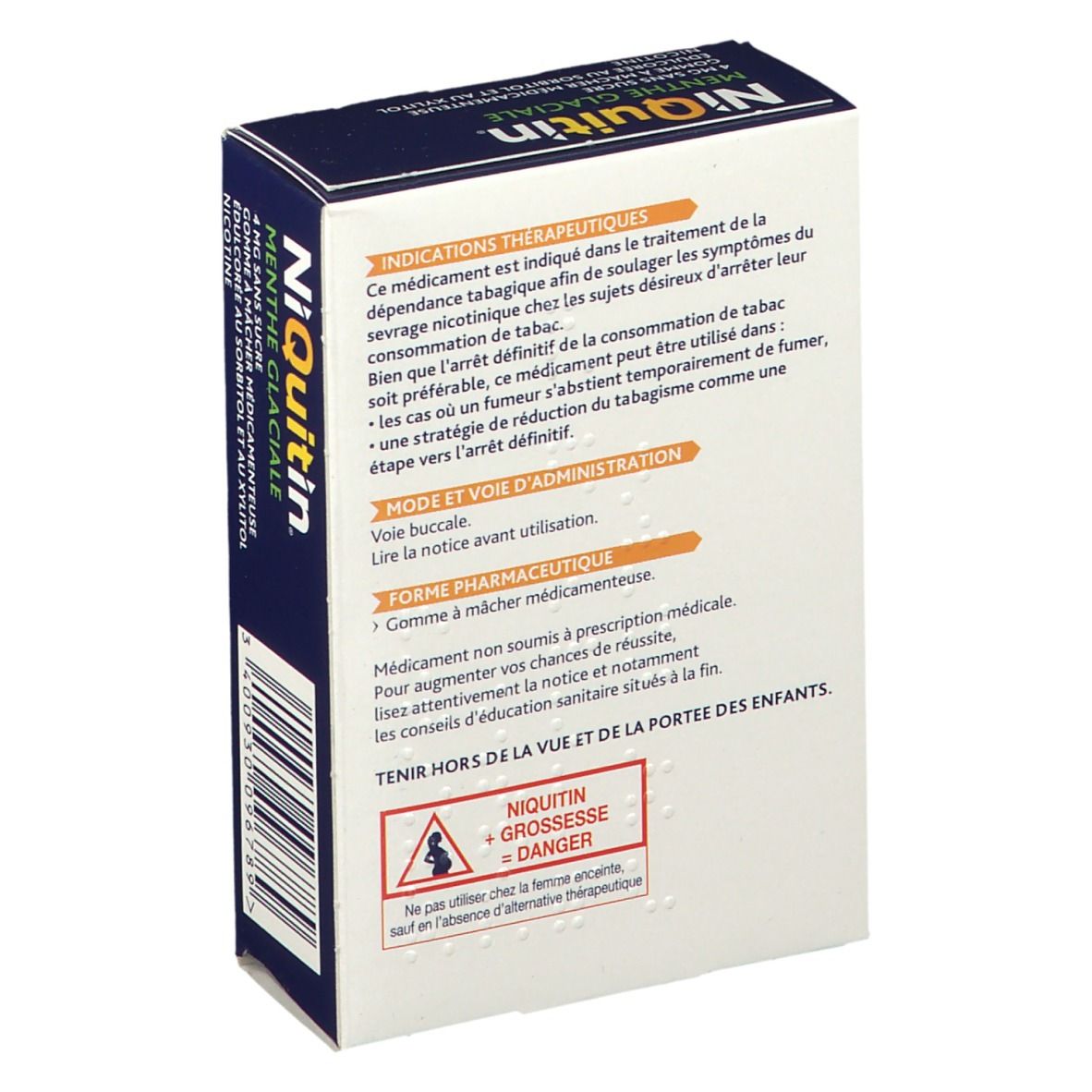 NiQuitin® Menthe Glaciale 4 mg sans sucres