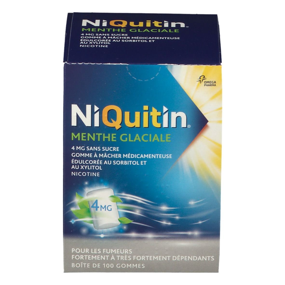 NiQuitin® Menthe Glaciale 4 mg sans sucres