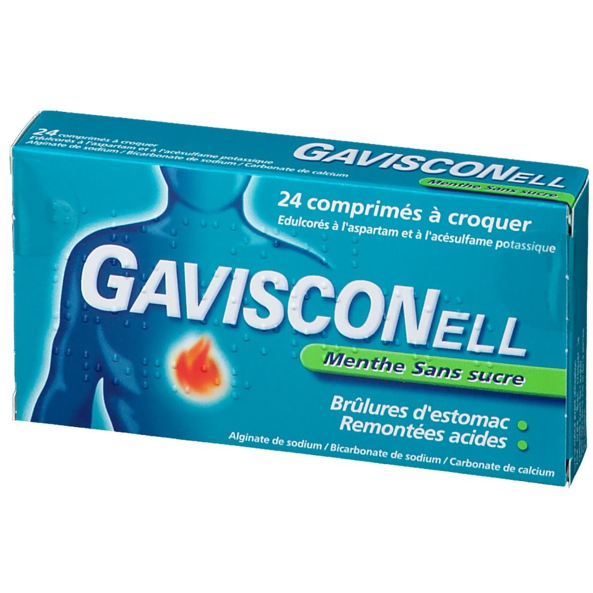 Gavisconell Menthe Sans Sucre - Brûlures d'estomac et Remontées Acides