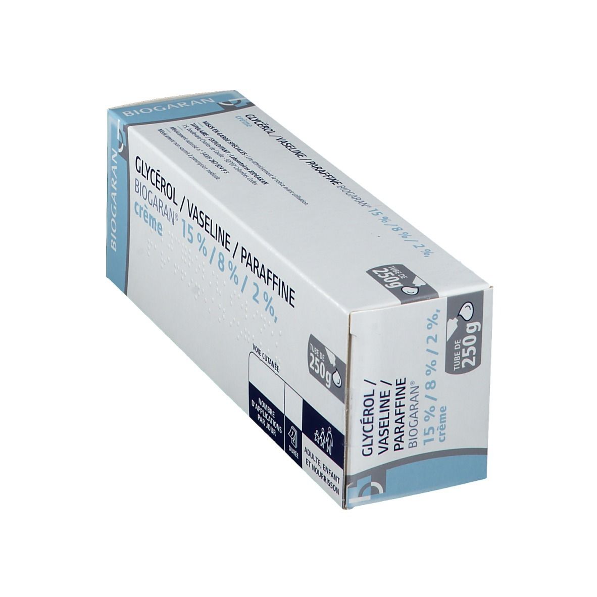 BIOGARAN Glyc rol Vaseline Paraffine 15 8 2 Cr me 250 G BIOGARAN Glyc rol Vaseline Paraffine 15 8 2 Cr me 250 G