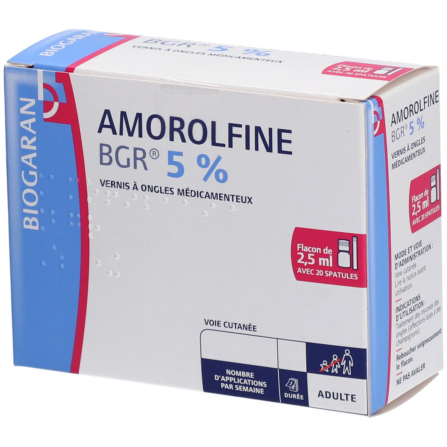 Biogaran Amorolfine 5% Vernis à Ongles Médicamenteux