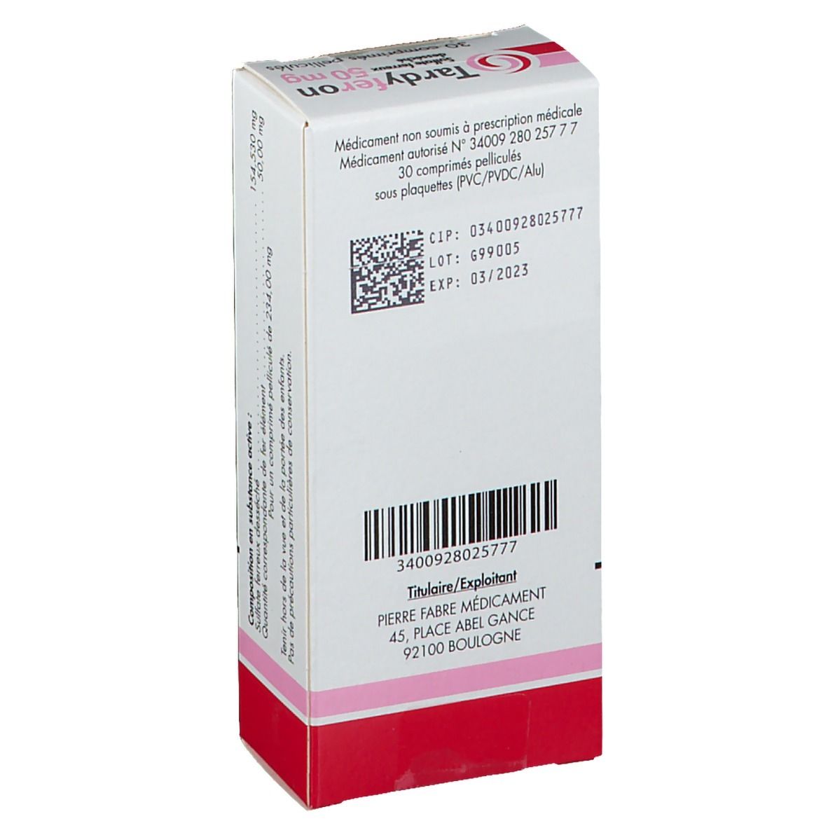 Tardyferon 50 mg