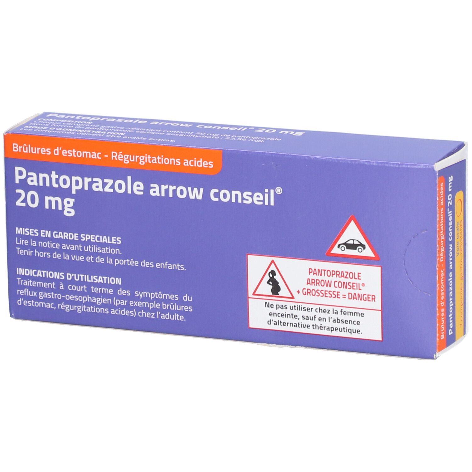 Arrow Pantoprazole 20 mg comprimés gastrorésistants