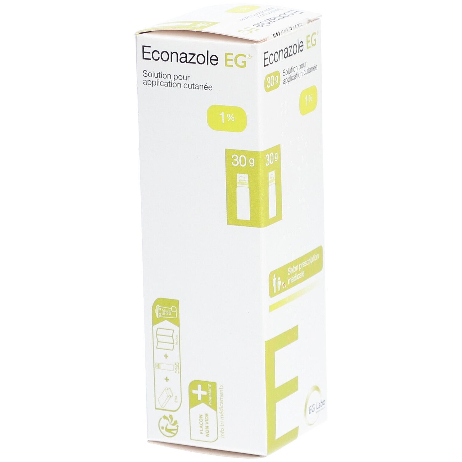 Econazole EG Solution pour application cutanée