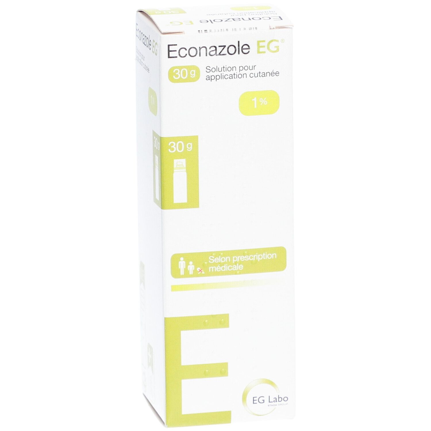 Econazole EG Solution pour application cutanée