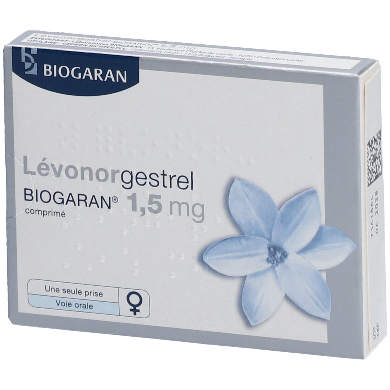 Biogaran Lévonorgestrel 1,5 mg Comprimé