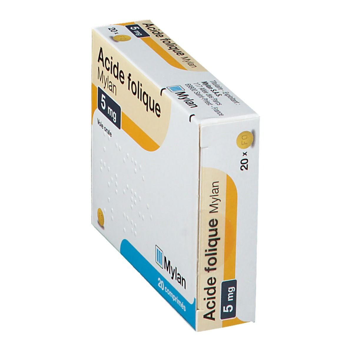 Acide folique Mylan 5 mg