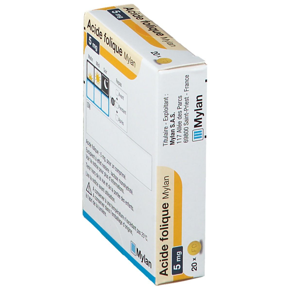 Acide folique Mylan 5 mg