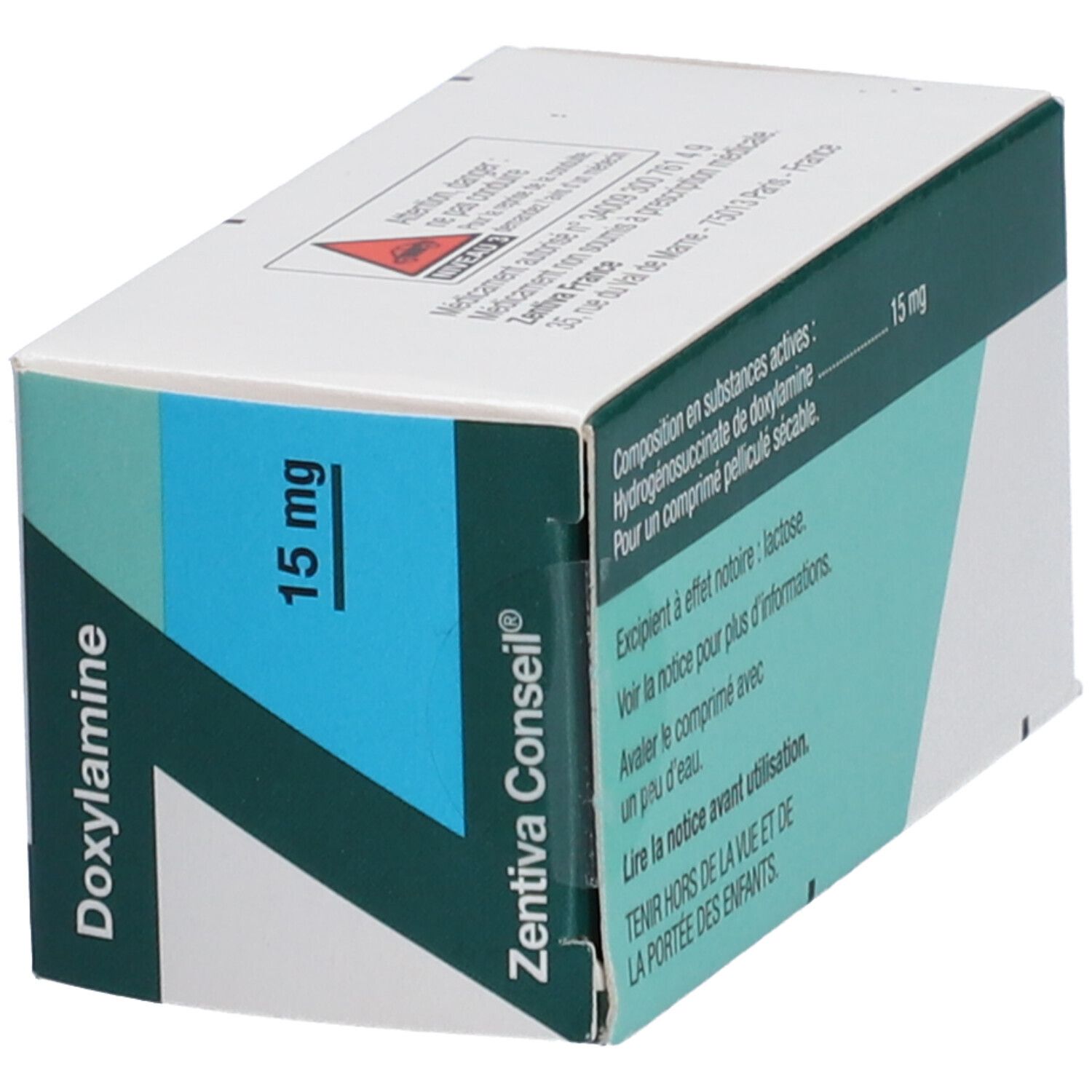 Zentiva Doxylamine Conseil Comprimés pelliculés sécables
