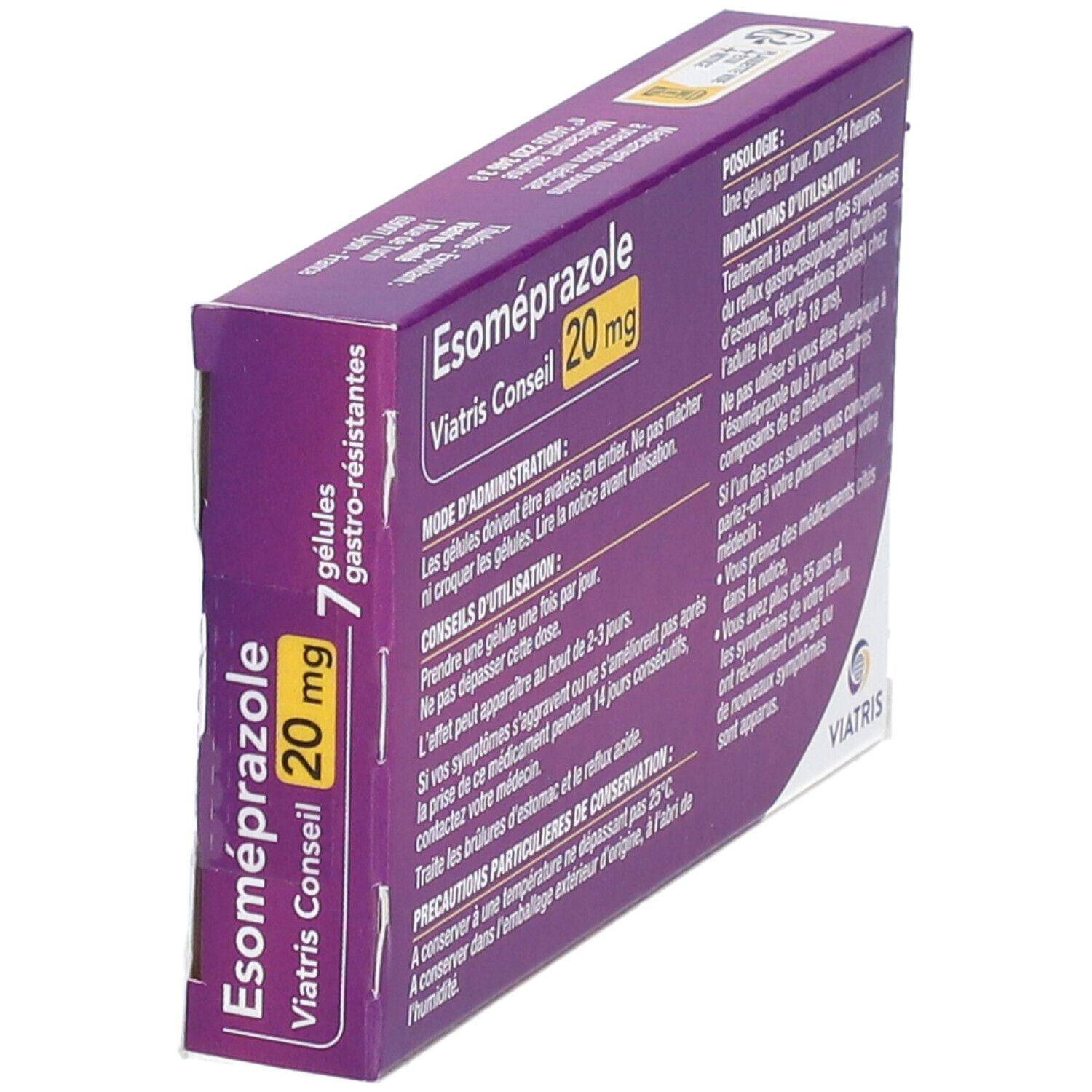 Esoméprazole Mylan Conseil 20 mg