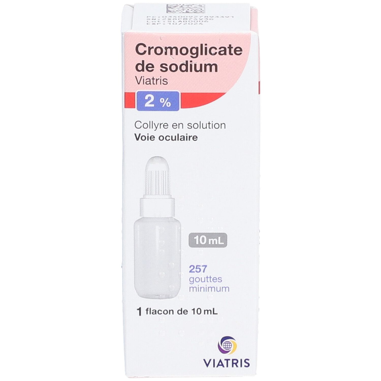 Viatris Cromoglicate de Sodium 2 % Collyre en Solution
