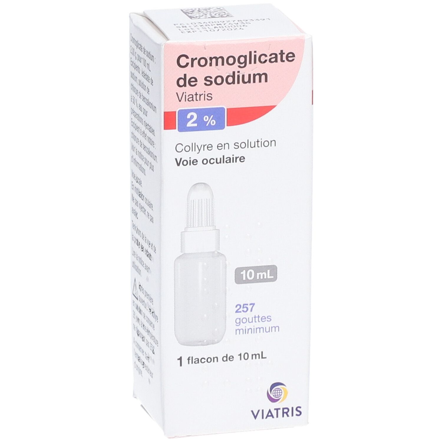 Viatris Cromoglicate de Sodium 2 % Collyre en Solution