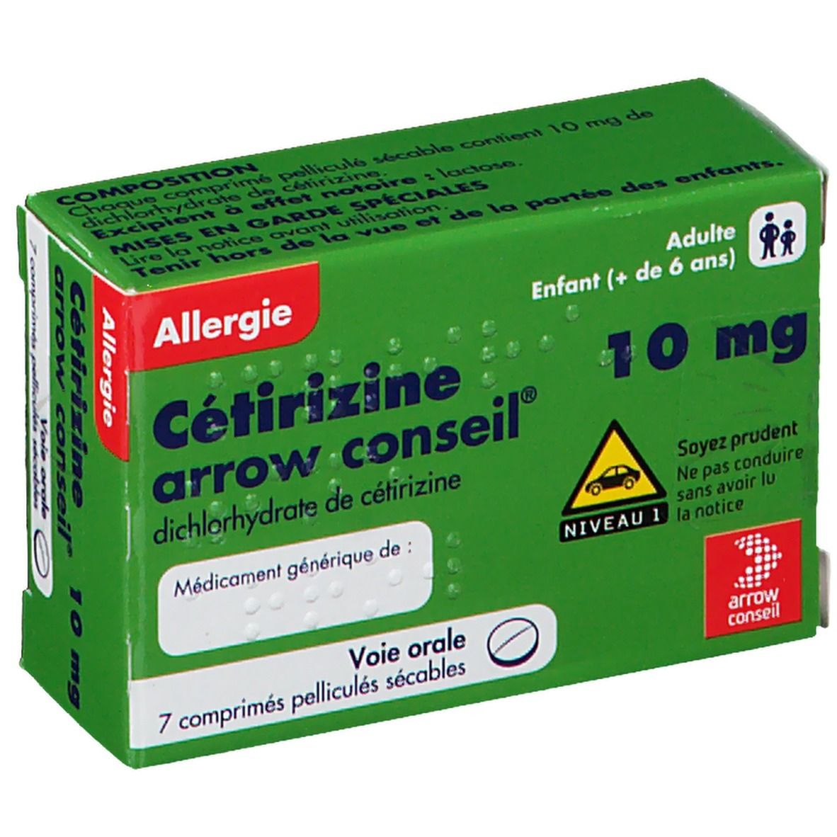 Cétirizine Arrow Conseil® 10 mg