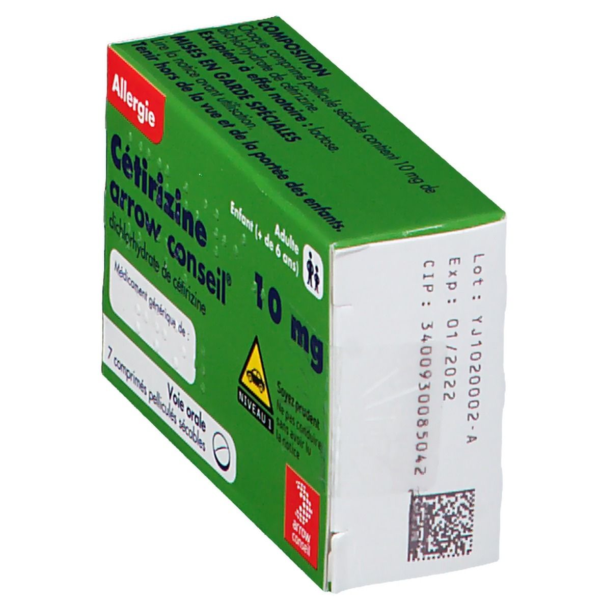 Cétirizine Arrow Conseil® 10 mg