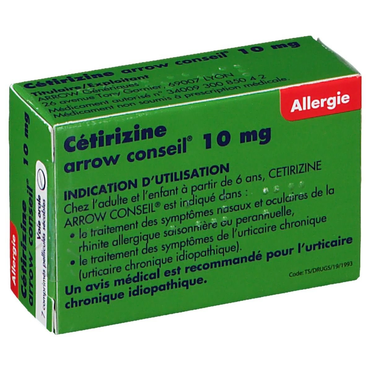 Cétirizine Arrow Conseil® 10 mg